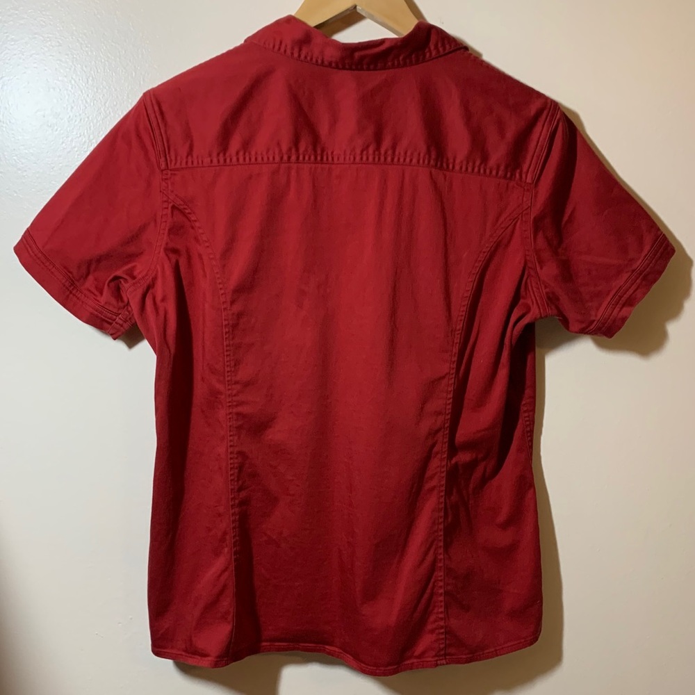 Dark Red Button Down - Picture 5 of 7